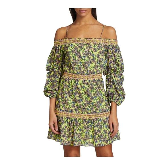 NWT Alice + Olivia Dorothy Off The Shoulder Mini Dress Sz 8